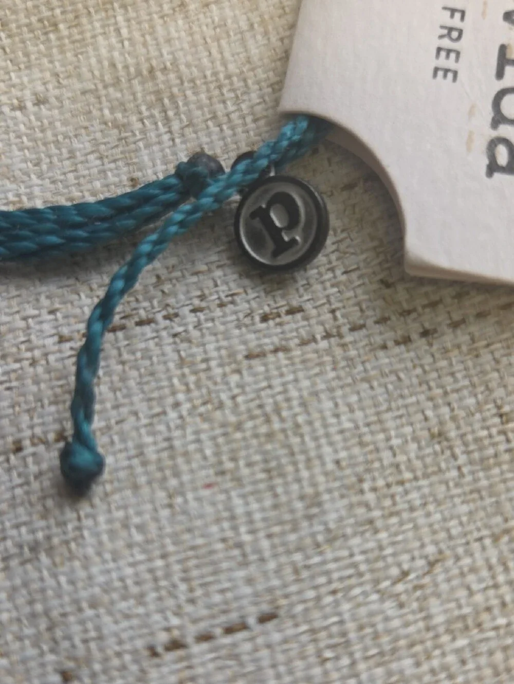 Pura Vida Teal Multi-Strand Waxed Cord Bracelet
